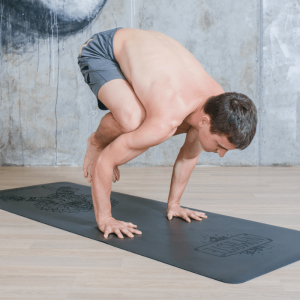 Коврик для йоги Намасте Серый Эгойога (Namaste Grey Egoyoga), полиуретан/каучук 185х68х0,4 см.