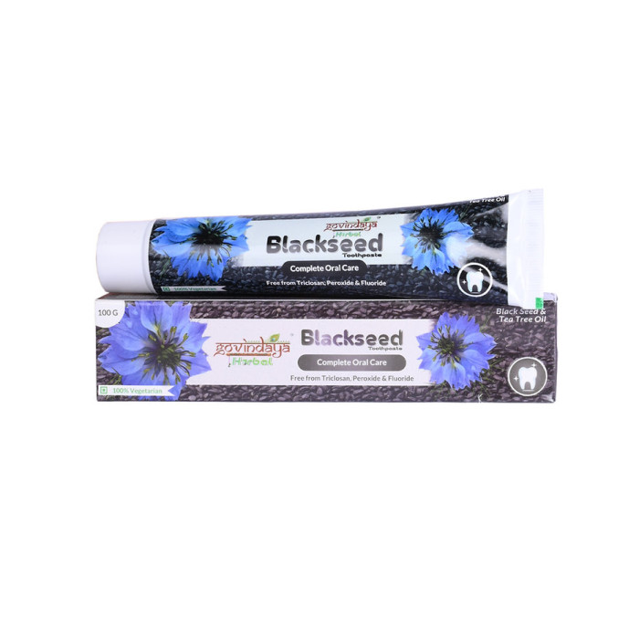 Зубная паста "Чёрный тмин" Говиндая (Black Seed toothpaste Govindaya), 100 гр.