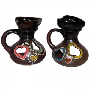 Аромалампа «Кувшинчик Сердечко» роспись 10 см.