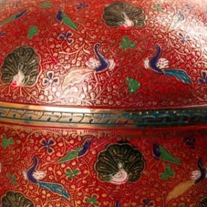 Ваза «Павлины» (латунь, 90 см.)