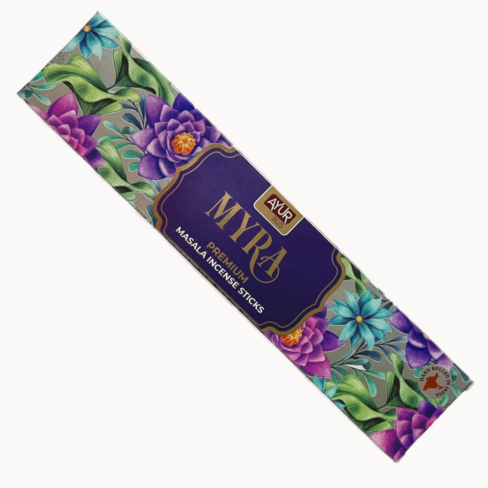 Благовония натуральные Аюр Плюс "Мирра" (Ayur Plus Myra), 18 г.