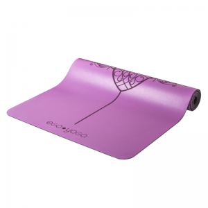 Коврик для йоги Мандала Фиолетовый Эгойога (Mandala Purple Egoyoga), полиуретан/каучук 185х68х0,4 см.