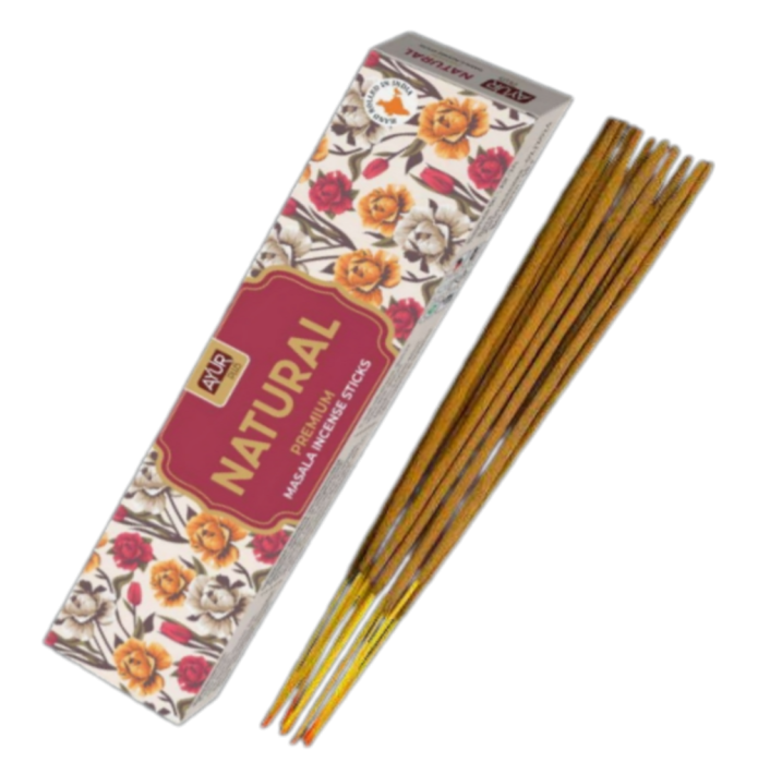 Благовония натуральные Аюр Плюс "Природный" (Ayur Plus Natural), 18 г.