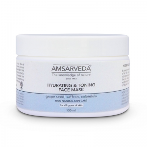 Маска для лица увлажняющая и тонизирующая Амсарведа (Hydrating and Toning Face Mask Amsarveda), 150 мл.