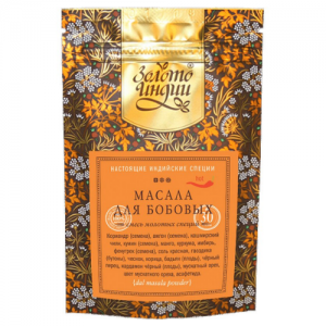 Смесь молотых специй для бобовых Дал Масала Золото Индии (Dal Masala Powder), 30 г.