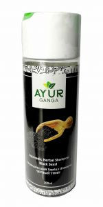Аюрведический Хербал Шампунь Черный Тмин Аюрганга (Ayurvedic Herbal Shampoo Black Seed Ayurganga), 200 мл.