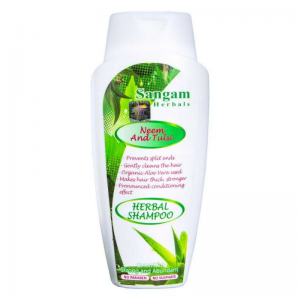 Травяной шампунь на основе Алоэ Вера «Ним и Тулси» Сангам Хербалс (Herbal Shampoo «Neem and Tulsi» Sangam Herbals), 200 мл.