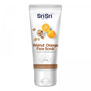 Скраб для лица орехово-апельсиновый Шри Шри Таттва (Walnut Orange Face Scrub Sri Sri Tattva), 100 мл.