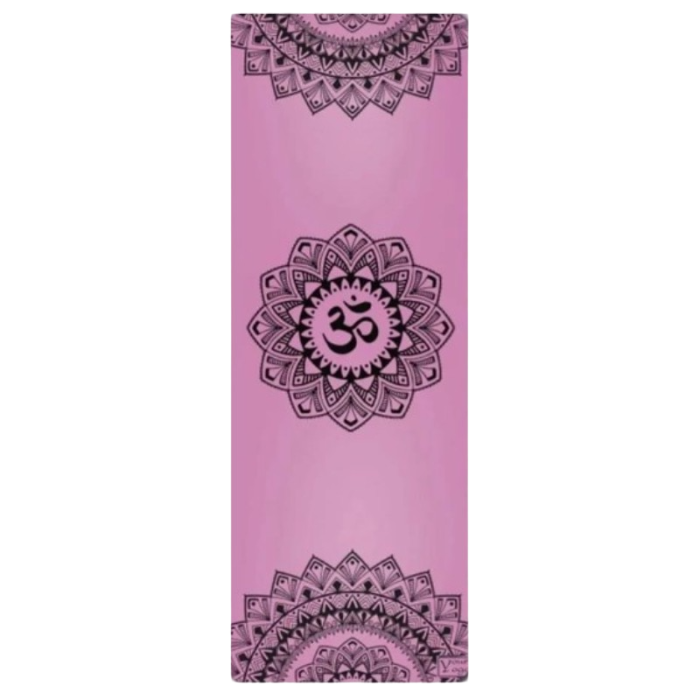 Каучуковый коврик для йоги Non Slip «Mandala» Your Yoga 183х65х0,4 см, розовый