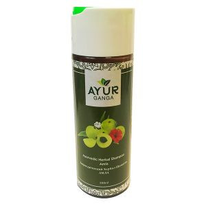 Аюрведический Хербал Шампунь Амла Аюрганга (Ayurvedic Herbal Shampoo Amla Ayurganga), 200 мл.