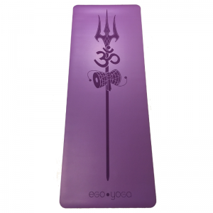 Коврик для йоги Трезубец Шивы Фиолетовый Эгойога (Shiva Trident Purple Egoyoga), полиуретан/каучук 183х68х0,4 см.
