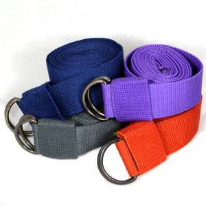 Ремень для йоги Амрита 230 см. бордовый