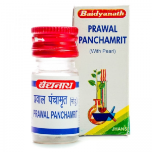 Правал Панчамрит с жемчугом Байдианат (Prawal Panchamrit with Pearl Baidyanath), 10 таб.