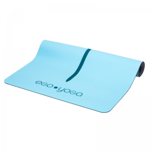 Коврик для йоги Трезубец Шивы Синий Эгойога (Shiva Trident Blue Egoyoga), полиуретан/каучук 185х68х0,4 см.