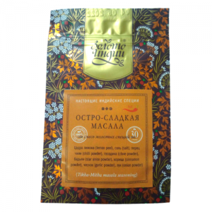 Остро-сладкая масала Золото Индии (Tikha-Mitha Masala), 30 г.
