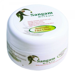Скраб для лица сухой Ним и Тулси Сангам Хербалс (Ayurvedic Face Ubtan Neem and Tulsi Sangam Herbals), 40 г.