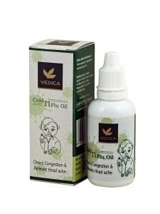 Масло цитрусовое с Имбирем и Тулси от простуды Ведика (Cold n Flu Oil Vedica), 30 мл.