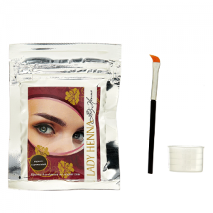 Краска для бровей на основе хны Темно-коричневая Леди Хенна (Lady Henna), 10 г.