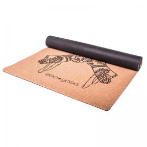 Коврик для йоги пробковый Намасте Эгойога (Namaste Cork Egoyoga), пробка/каучук 183х61х0,3 см.