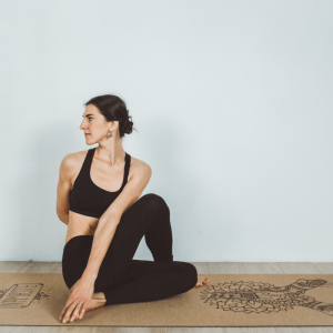 Коврик для йоги пробковый Намасте Эгойога (Namaste Cork Egoyoga), пробка/каучук 183х61х0,3 см.