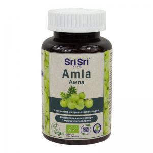 Амла Шри Шри Таттва (Amla Capsules Sri Sri Tattva), 60 вегетарианских капсул по 500 мг.