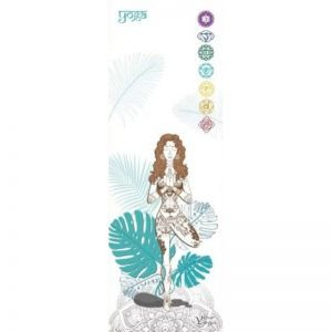 Каучуковый коврик для йоги «Harmony» Your Yoga 178х61х0,3 см, белый