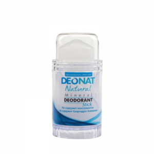 Дезодорант кристалл натуральный Деонат (Mineral Deodorant stick Natural Deonat), 80 г.