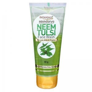Средство для умывания Ним Тулси Саундарья Патанджали (Face wash Neem Tulsi Saundarya Patanjali), 60 г.