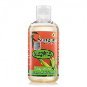 Гель для душа с Алоэ Вера «Лаванда и Иланг-иланг» Сангам Хербалс (Aloe Soothing Shower Gel Lavender & Ylang ylang Sangam Herbals), 200 мл.