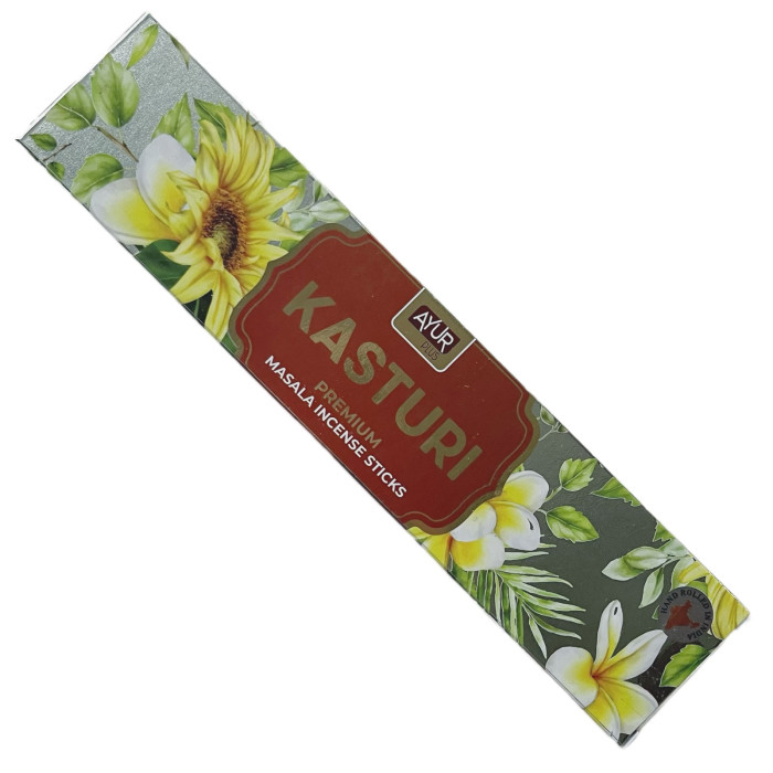 Благовония натуральные Аюр Плюс "Кастури" (Ayur Plus Kasturi), 18 г.
