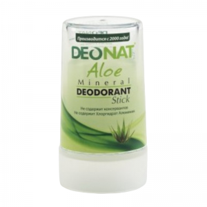Дезодорант кристалл с соком алоэ Деонат (Mineral Deodorant stick Aloe Deonat), 40 г.