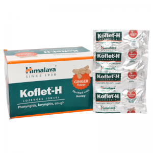 Леденцы от кашля и боли в горле с имбирём Кофлет Хималая (Koflet-H Ginger Himalaya), 6 таб.