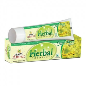 Травяная зубная паста с фенхелем Бапс Амрут (Herbal Toothpaste Fennel Flavour Baps Amrut), 150 г.