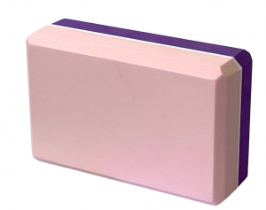 Двухцветный, легкий блок для йоги из EVA-пены Эго Йога (Ego Yoga)