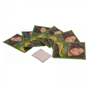 Краска для волос на основе натуральной хны тон 4 Натуральный коричневый Дабур Ватика (Henna Hair Colours Natural Brown Dabur Vatika), 60 г.