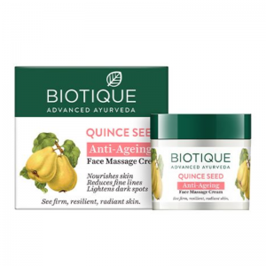 Питательный массажный крем для лица Био Семена Айвы Биотик (Bio Quince Seed Nourishing Face Massage Cream Biotique), 50 г.