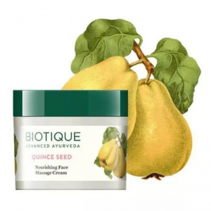 Питательный массажный крем для лица Био Семена Айвы Биотик (Bio Quince Seed Nourishing Face Massage Cream Biotique), 50 г.