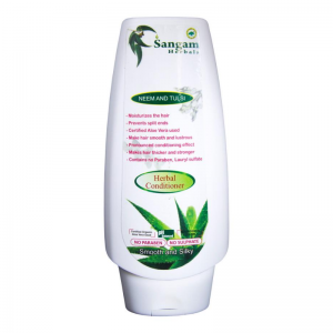 Травяной кондиционер «Ним и Тулси» Сангам Хербалс (Herbal Conditioner Neem and Tulsi Sangam Herbals), 200 мл.