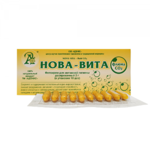 Фитокрем-свечи для интимной гигиены Нова-Вита Флюид СО 2 Адонис (Nova-Vita), 10 шт. по 2 г. 