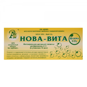 Фитокрем-свечи для интимной гигиены Нова-Вита Флюид СО 2 Адонис (Nova-Vita), 10 шт. по 2 г. 
