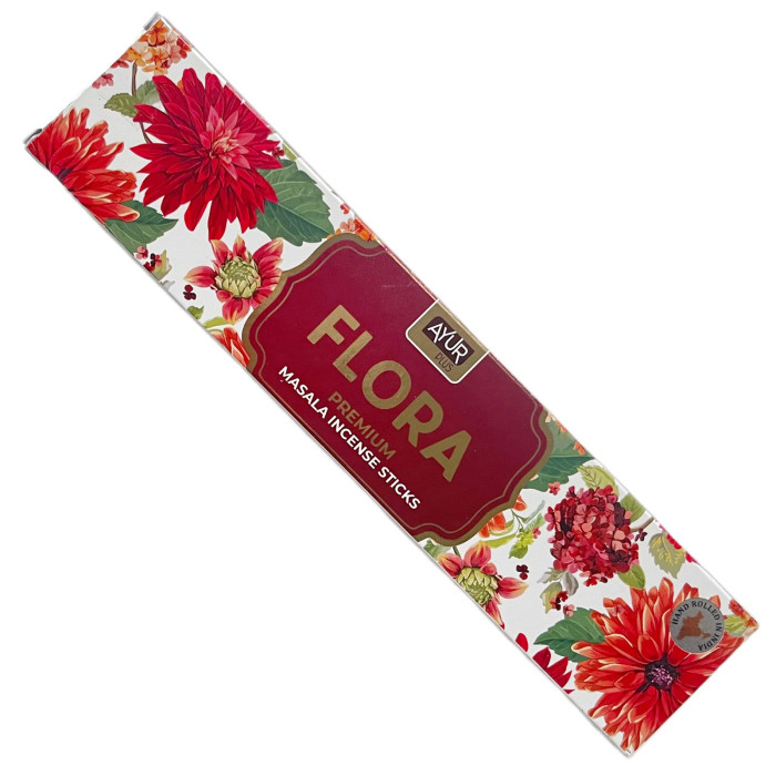 Благовония натуральные Аюр Плюс "Флора" (Ayur Plus Flora), 18 г.