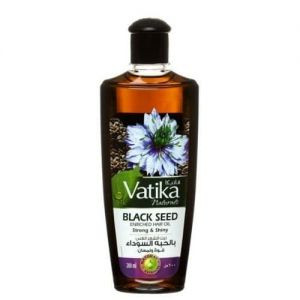 Масло для волос обогащённое Чёрным Тмином Сила и Блеск Ватика Дабур (Black Seed enriched Hair Oil Strong & Shine Vatika Dabur), 200 мл.