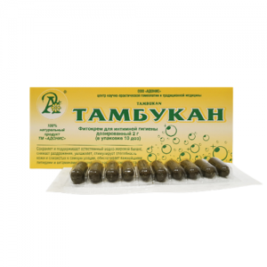 Фитокрем-свечи для интимной гигиены Тамбукан Флюид СО 2 Адонис (Tambukan), 10 шт. по 2 г. 