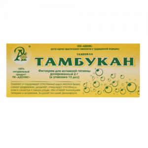 Фитокрем-свечи для интимной гигиены Тамбукан Флюид СО 2 Адонис (Tambukan), 10 шт. по 2 г. 