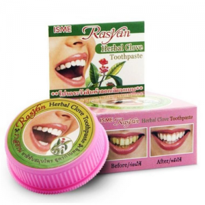 Тайская органическая зубная паста Гвоздика Исме Расйян (Herbal Clove Toothpaste Isme Rasyan), 25 г.