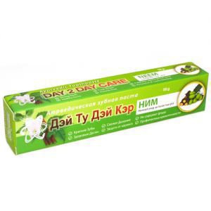 Зубная паста аюрведическая Ним комплексный уход Дэй ту Дэй Кэр (Toothpaste Neem Day 2 Day Care), 50 г.