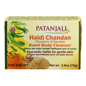 Мыло Куркума и Сандал Патанджали (Haldi Chandan Kanti Body Cleanser Patanjali), 75 г.
