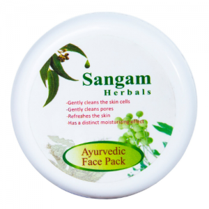 Аюрведическая Маска для лица «Сандал и Миндаль» Сангам Хербалс (Ayurvedic Face pack Sandal & Almond Sangam Herbals), 40 г.