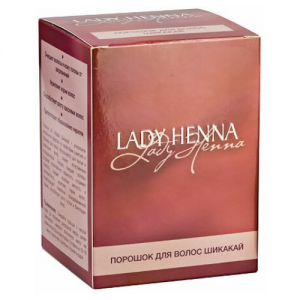 Порошок для волос Шикакай Леди Хенна (Lady Henna), 12 саше по 10 г.